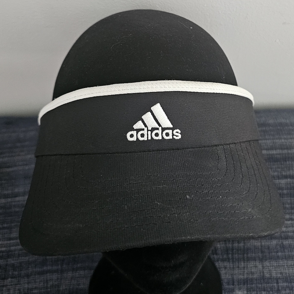 Adidas Black and White Climalite Visor